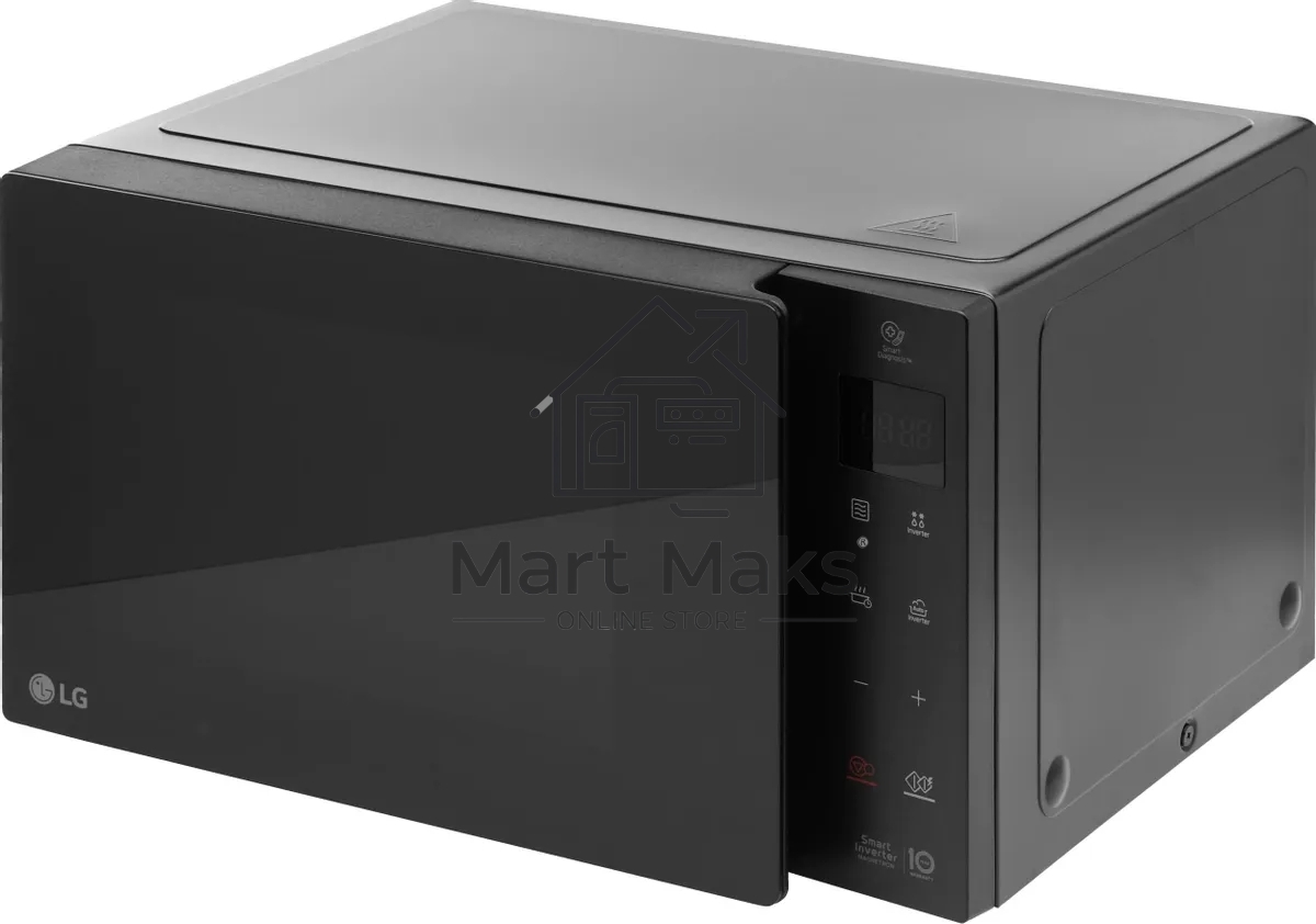 Микроволновая печь LG MW25R35GIS черный, 25 л, 1000 Вт, переключатели - сенсор