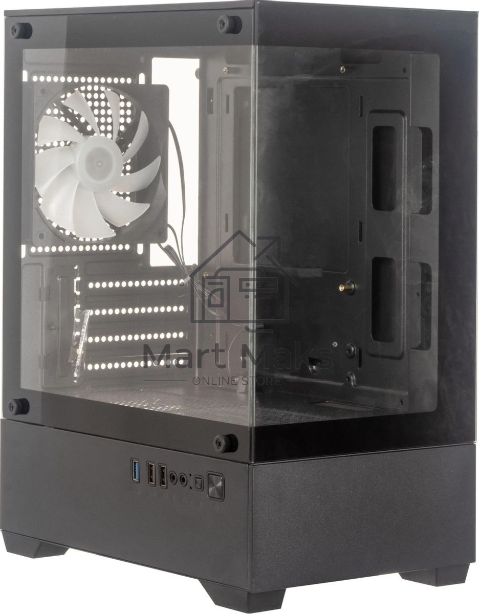 Компьютерный корпус Accord ACC-ZCU2B черный без БП mATX 1x120mm 1xUSB3.0 1xUSB3.1 audio
