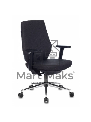 Кресло компьютерное Бюрократ CH-545SL серый 38-417, крестовина металл хром