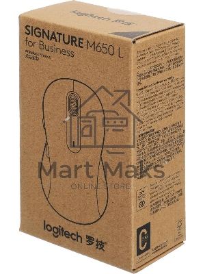 Мышь Logitech M650 L черный оптическая 4000dpi беспров. BT/Radio USB (910-006350)