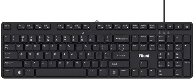 Клавиатура Filum FL-KB15 проводная, USB Type-A, чёрный