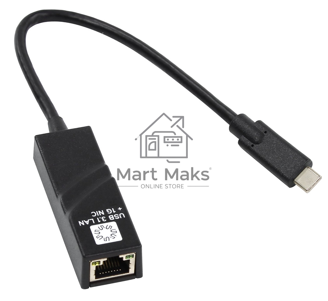 Кабель-адаптер 5bites UA3C-45-07BK USB3.1 / RJ45 1G / черный