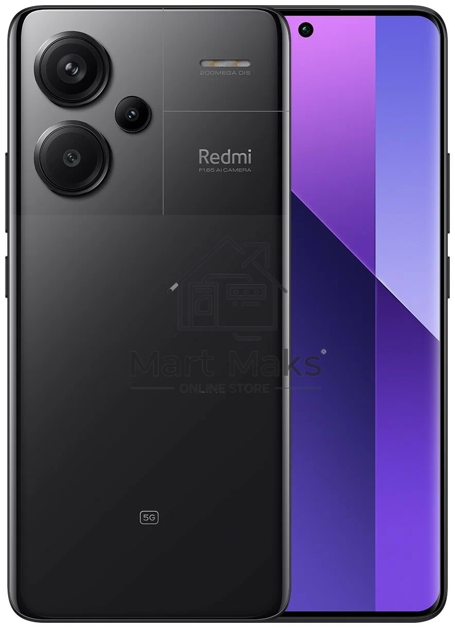 Смартфон Xiaomi Redmi Note 13 Pro+ 5G, 8/256Gb, черный