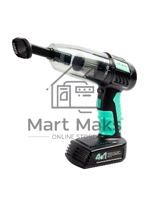 Пылесос автомобильный Endever SkyClean VC-295 мятный/черный, 6000 Па/90 Вт, уборка сухая, пылесборник контейнер, 0.33 л