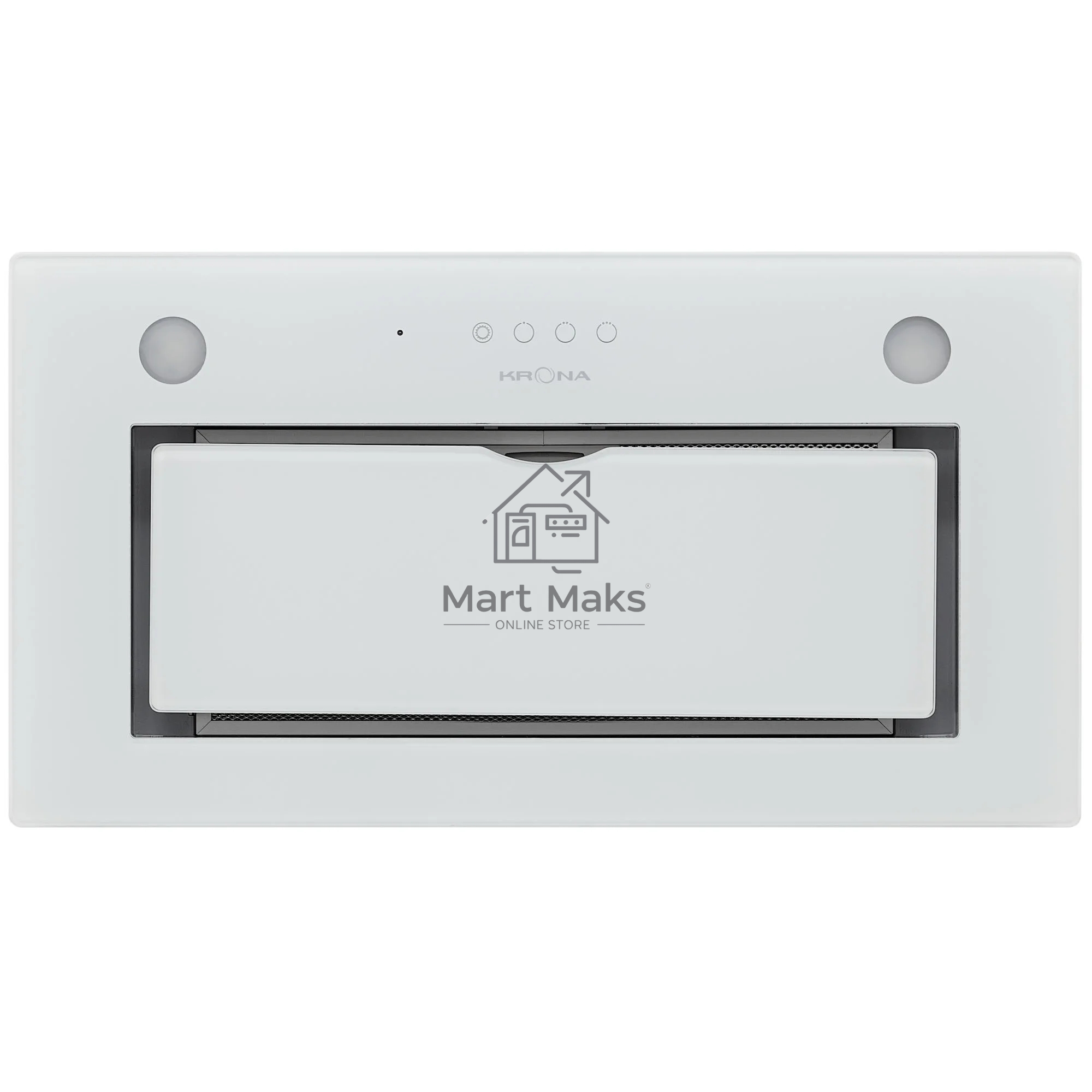 Вытяжка встраиваемая KRONA Arven 600 S белый, 52 см, 1180 куб. м/ч, 62 дБ
