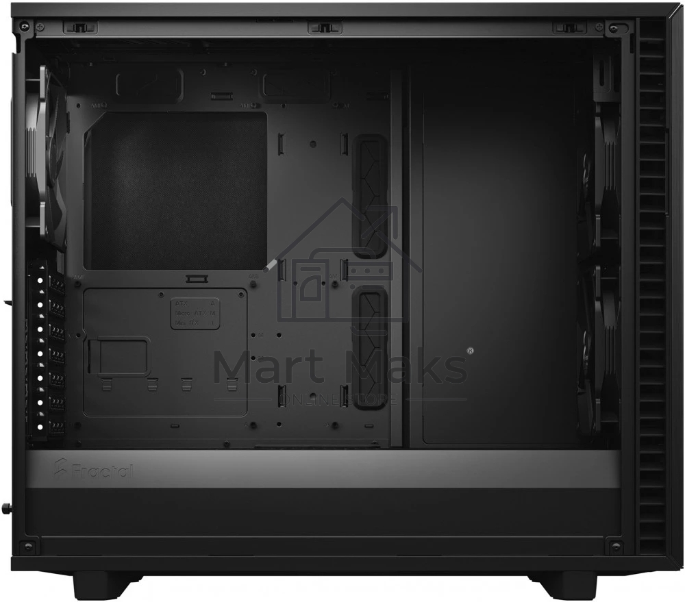 Корпус Fractal Design DEFINE 7 BLACK - DARK TG / mid tower / E-ATX / dark tint tempered glass / 3x140mm fans inc. / FD-C-DEF7A-03