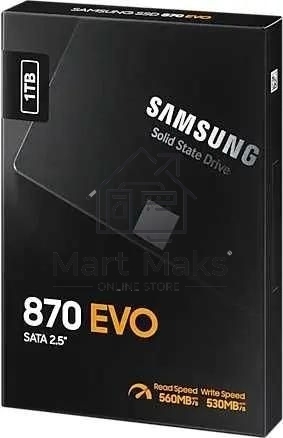 Накопитель SSD Samsung 870 EVO, 1TB, SATA III, 2.5