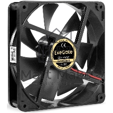 Вентилятор корпусной ExeGate ExtraSilent ES14025S2P, 140 мм, 1000 об/мин, 22 дБ, 2-pin, без подсветки
