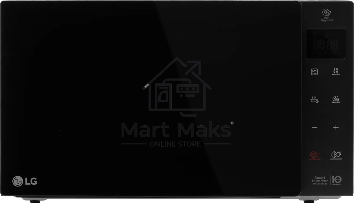 Микроволновая печь LG MW25R35GIS черный, 25 л, 1000 Вт, переключатели - сенсор