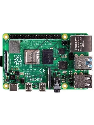 Платформа Raspberry Pi 4 Model B (RA502) Retail, 2GB RAM, Broadcom BCM2711 Quad core Cortex-A72 (ARM v8) 64-bit SoC @ 1.5GHz CPU, WiFi, Bluetooth, 40-pin GPIO, 2x USB 3.0, 2x USB 2.0, 2x micro-HDMI, CSI camera port, DSI display port, Micro SD port, USB-C 