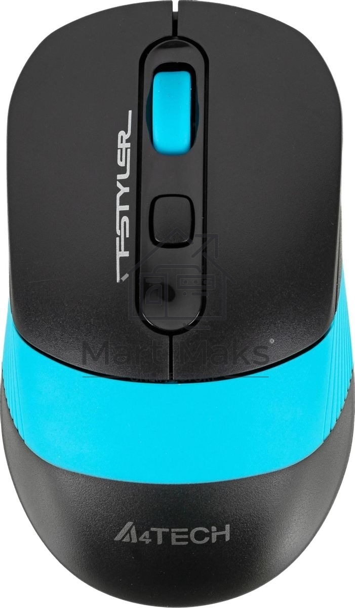 Комплект клавиатура + мышь A4 Fstyler FG1010 клав:черный/синий мышь:черный/синий USB беспроводная Multimedia