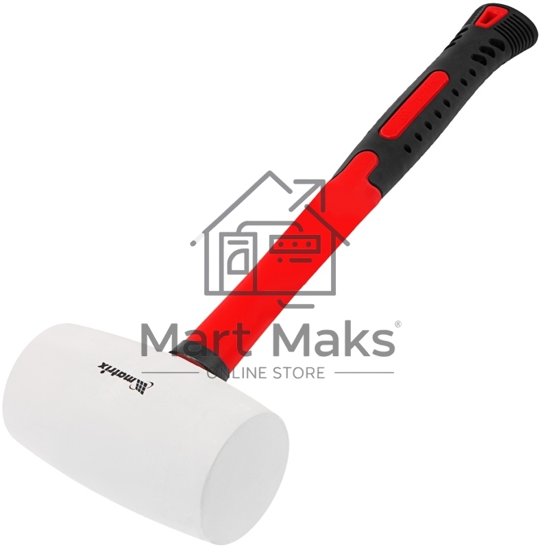 Киянка резиновая Matrix 11198 910 г, белая резина, фибергласовая рукоятка