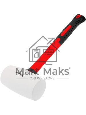 Киянка резиновая Matrix 11198 910 г, белая резина, фибергласовая рукоятка