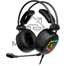 Гарнитура Bloody MC750 чёрный, проводная, USB, подсветка