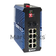 Коммутатор EKF TSX-U-2GX/SFP-8GTP, 8×1 Гбит/с PoE + 2×1 Гбит/с SFP, неуправляемый