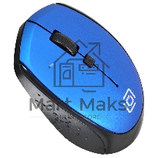 Мышь беспроводная Oklick 488MW синий/черный, 1600 dpi, радиоканал, USB, кнопки - 4