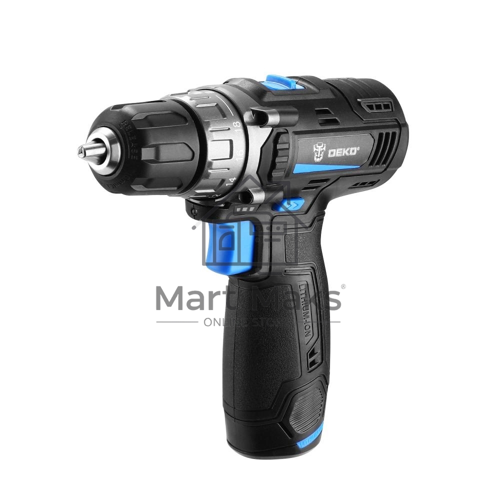 Аккумуляторная дрель-шуруповерт DEKO DKCD12V PRO, 12В, 1x1.5Ач