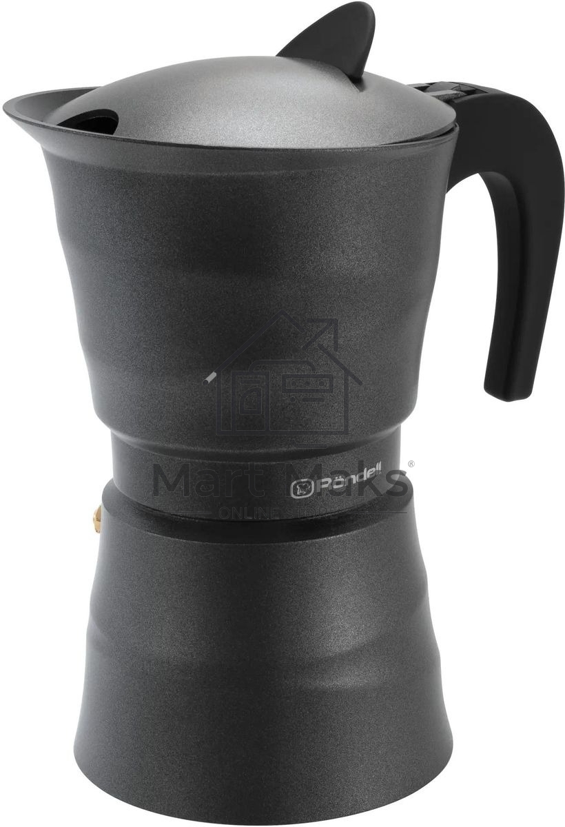 Кофеварка гейзерная Rondell RDA-1901 9 чашек, серый