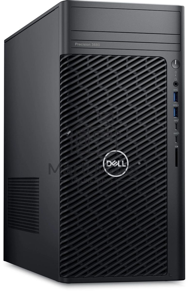 Компьютер Dell Precision 3680 MT Core i9 14900K (3.2) 64Gb SSD2Tb RTX4500 24Gb Windows 11 Pro GbitEth 1000W мышь клавиатура черный (3680-96241)