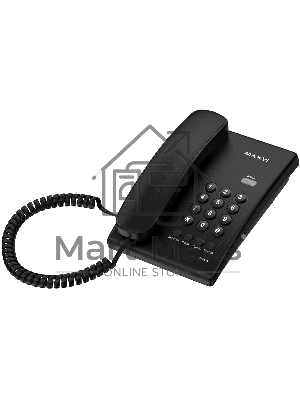 Проводной телефон MAXVI CS-02 черный