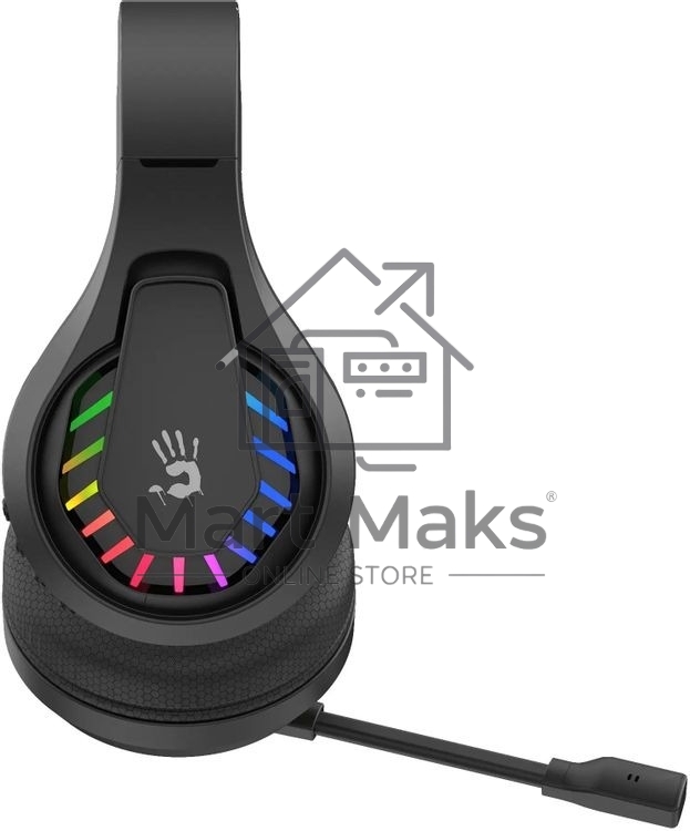 Гарнитура проводная с микрофоном A4Tech Bloody GR230 черный накладные BT оголовье (GR230)