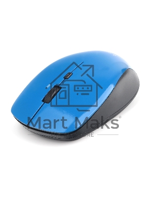 Мышь беспроводная Gembird MUSW-250-2 синий, 1600 dpi, радиоканал, USB, кнопки - 4
