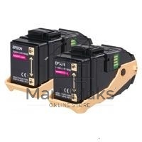Картридж лазерный Epson C13S050607 пурпурный (13000 стр. двойная упаковка: 6500 стр x 2) для AcuLaser C9300N