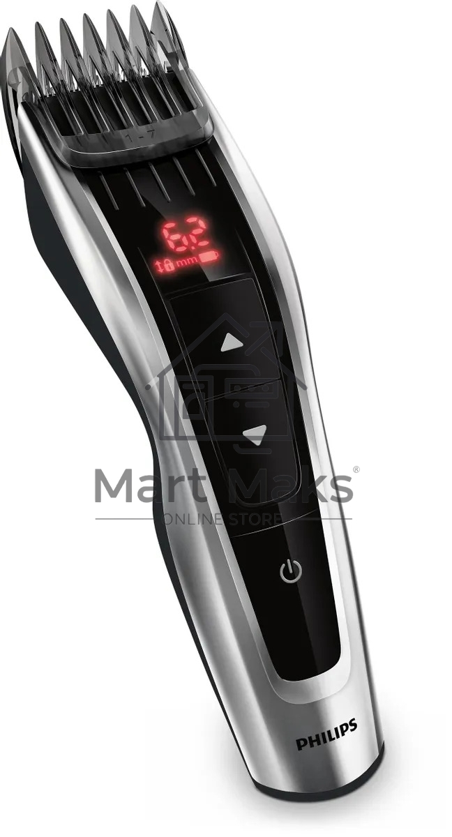 Машинка для стрижки Philips HC9420/15 серебристый/черный (насадок в компл:3шт)