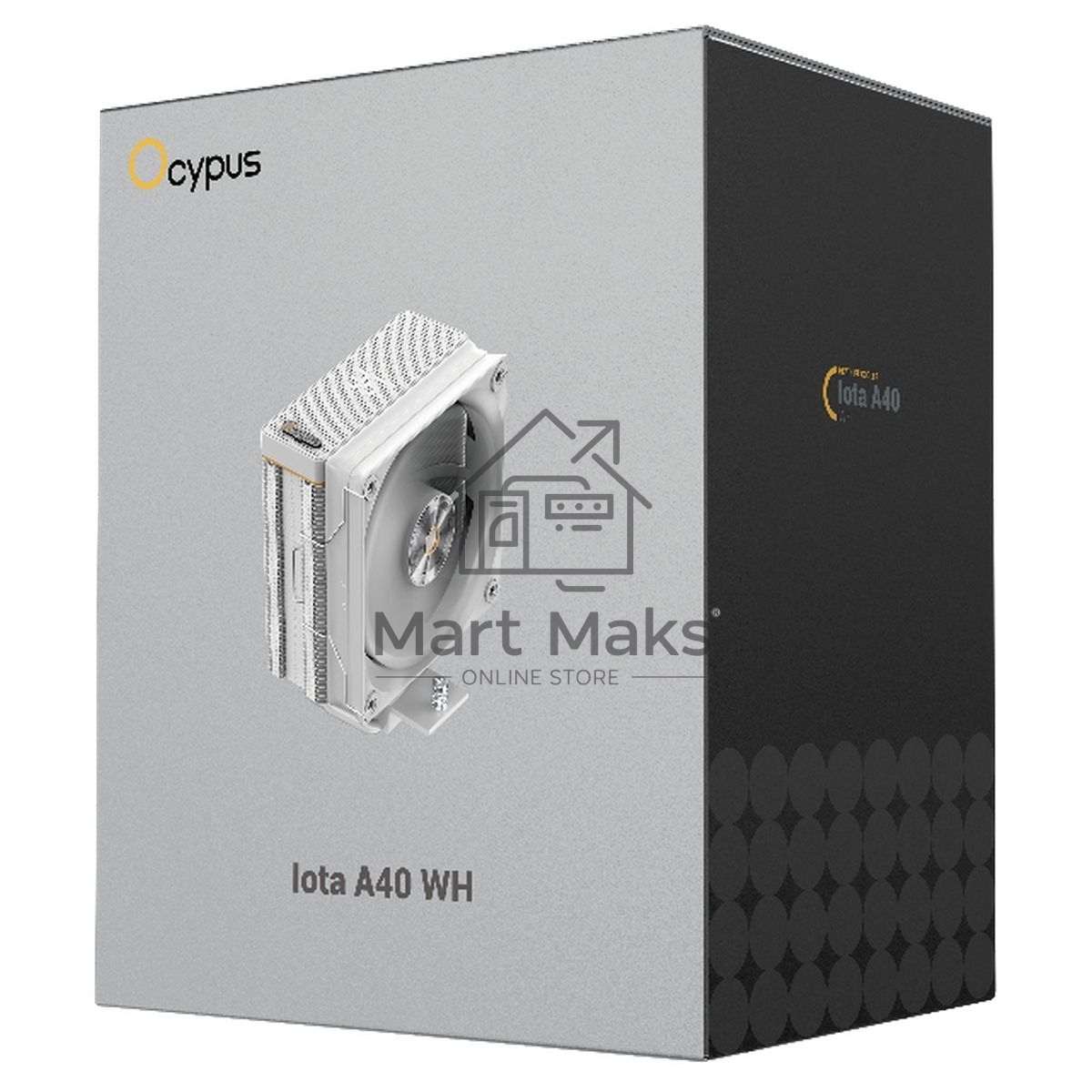 Кулер для процессора Cooler Ocypus Iota A40 белый 120мм алюминий+медь 2000rpm 29db 4-pin 220W 156мм