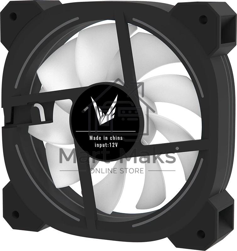 Вентилятор для корпуса Formula Nulight 12BK ARPW ARGB черный, 120 мм, 1500 об/мин, 25.34 дБ, 4 pin
