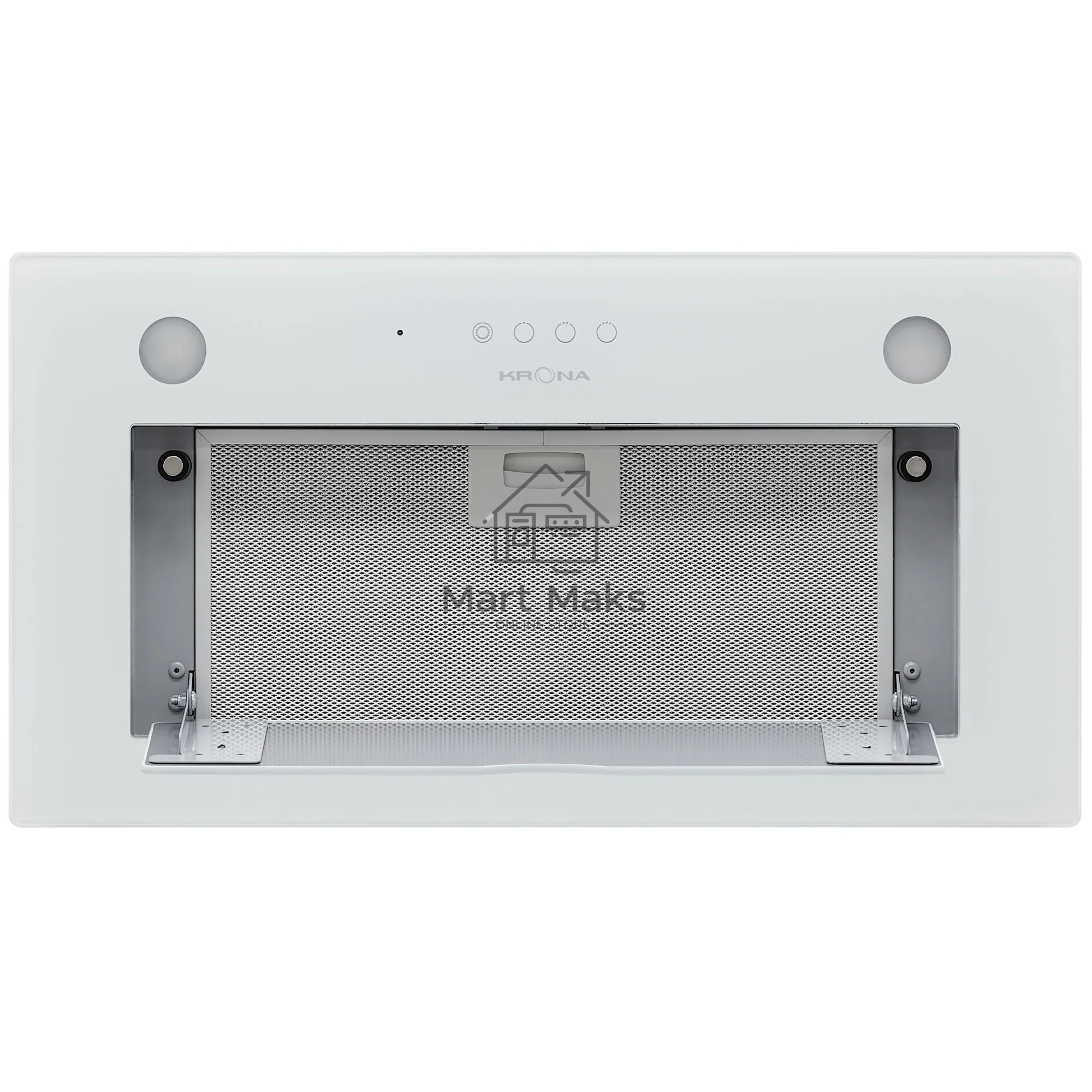 Вытяжка встраиваемая KRONA Arven 600 S белый, 52 см, 1180 куб. м/ч, 62 дБ
