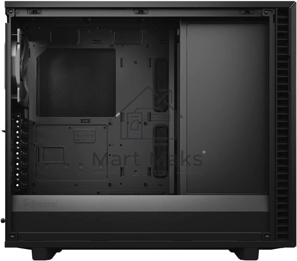 Корпус Fractal Design DEFINE 7 BLACK - DARK TG / mid tower / E-ATX / dark tint tempered glass / 3x140mm fans inc. / FD-C-DEF7A-03
