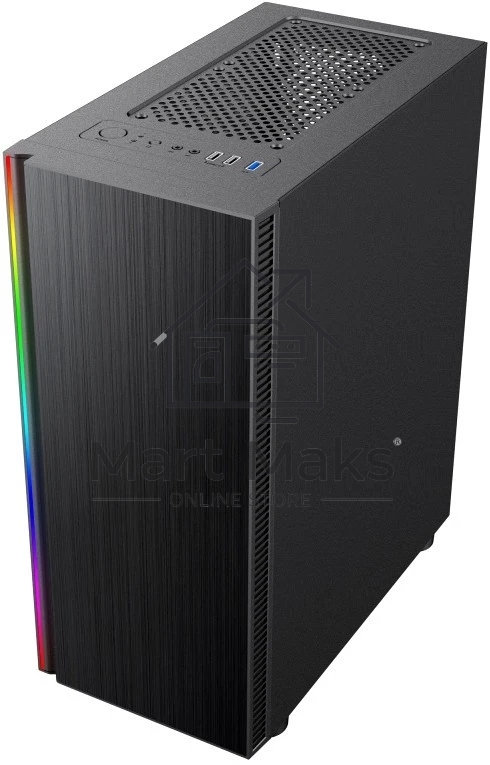 Компьютерный корпус AeroCool / Formula CL-3302B RGb черный без БП ATX 2xUSB 2.0 1xUSB 3.0 audio bott PSU