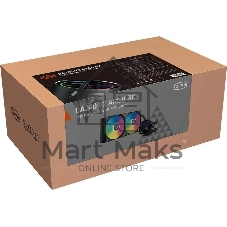 Система жидкостного охлаждения PCCOOLER DA240 V2, 240 мм, 2x120 мм, ARGB, 270 Вт