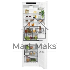 Встраиваемый холодильник Electrolux ENS8TE19S белый двухкамерный 214/62л морозилка снизу