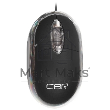 Мышь проводная CBR CM 122 черный, 1000 dpi, USB, кнопки - 3