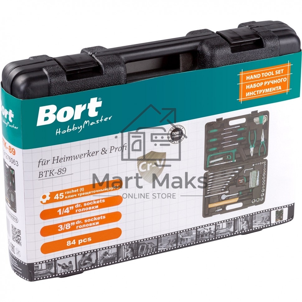 Набор ручного инструмента Bort BTK-89 91276063