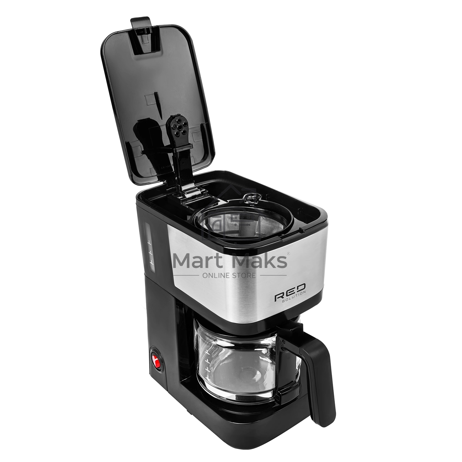 Кофеварка капельная Red Solution CM1534 черный/серебристый, исп. кофе - молотый, 0.6 л, 600 Вт