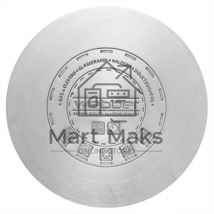 Набор посуды WEBBER BE-616/6 из нерж.стали 6 пр. 2,1 л, 2,9 л, 3,9 л со стеклянными крышками В наборе 6 предметов: кастрюля со стеклянной крышкой 16х10,5 см; 2,1 л кастрюля со стеклянной крышкой 18х11,5 см; 2,9 л кастрюля со стеклянной крышкой 20х12,5см; 