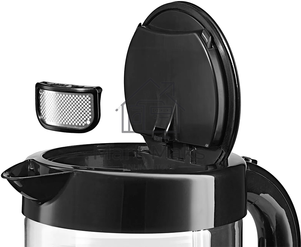 Чайник электрический Bosch TWK70B03 1.7 л, 2400 Вт, черный (корпус: стекло)