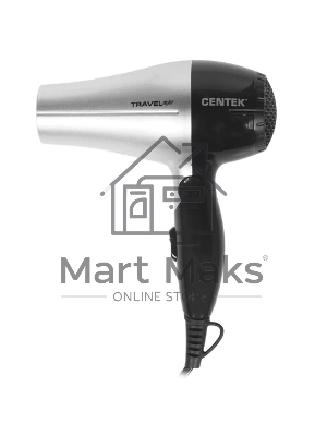 Фен Centek CT-2258 серебристый/черный, 850 Вт, компактный