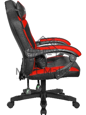 Кресло игровое Defender Master черный/Красный, полиуретан, 50мм