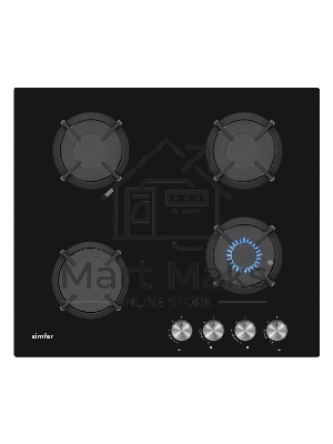 Газовая варочная панель Simfer H60N40B416 черная