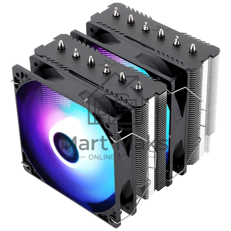 Устройство охлаждения(кулер) Thermalright Peerless Assassin 120 SE ARGB Soc-AM5/AM4/1200/1700/1851 черный 4-pin 25.6dB Al+Cu 730gr Ret (PA120-SE-ARGB)