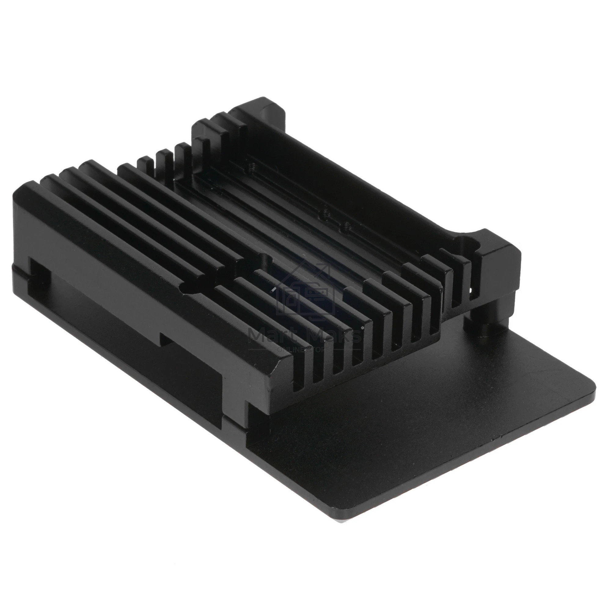 Корпус Qumo Aluminum case with double black fans, Raspberry Pi 4, black(RS010)