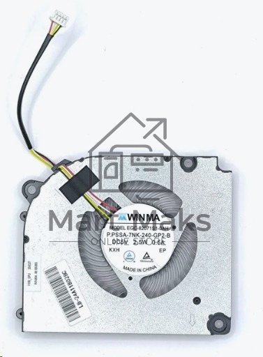 Вентилятор (кулер) для ноутбука Clevo, Hasee, Ardor, Machenike EGC-82071S1-0AH GPU