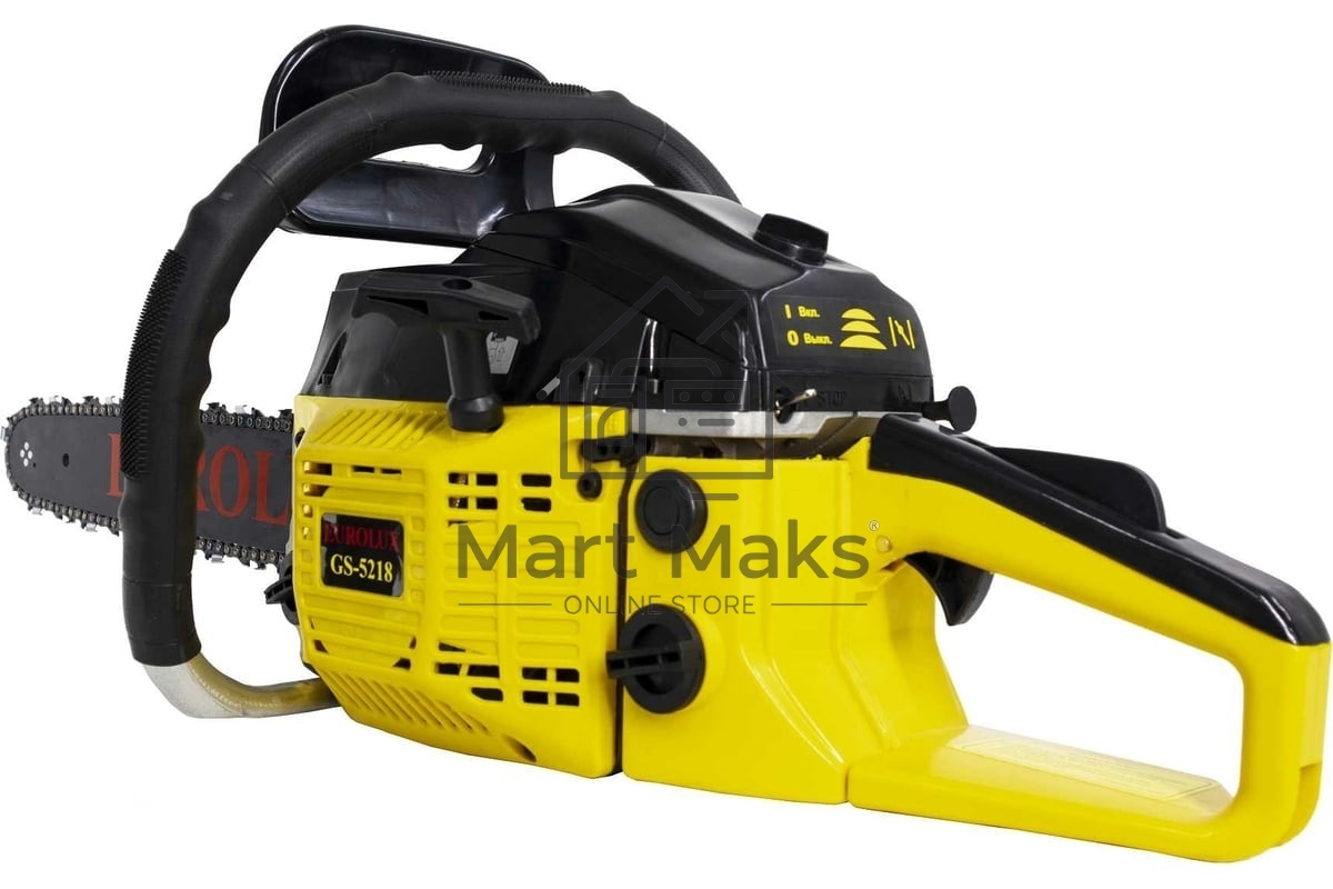 Бензопила Eurolux GS-5218 желтый/черный