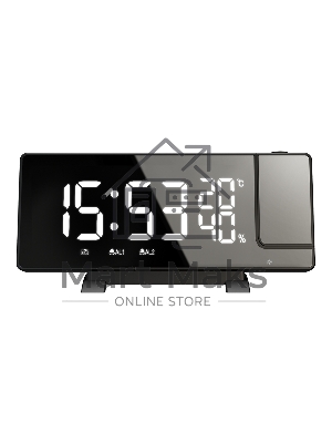 Радиочасы с будильником SOUNDMAX SM-1523U черный