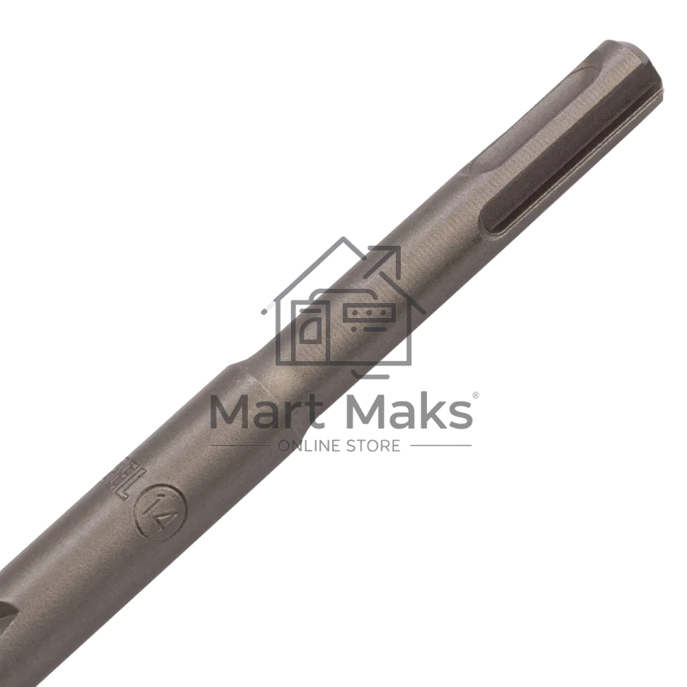 Бур по бетону Denzel двойная спираль, Cobalt W-tip, 14x460 мм, SDS PLUS