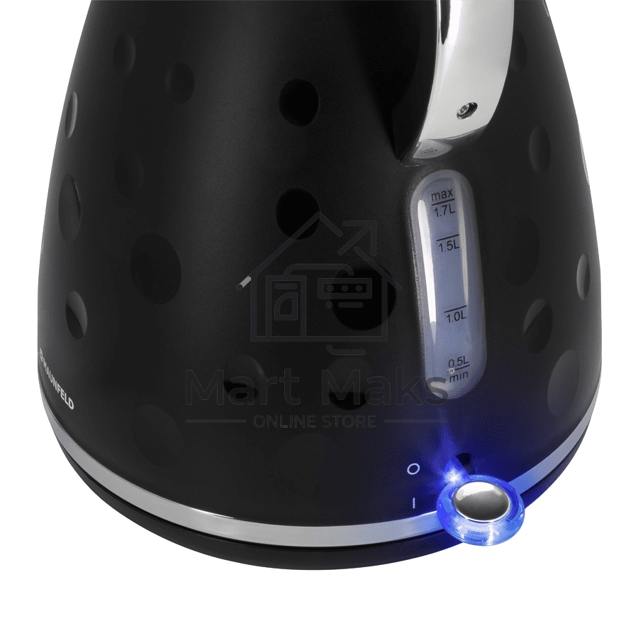 Чайник электрический Maunfeld MFK-647BK черный с хромированными элементами